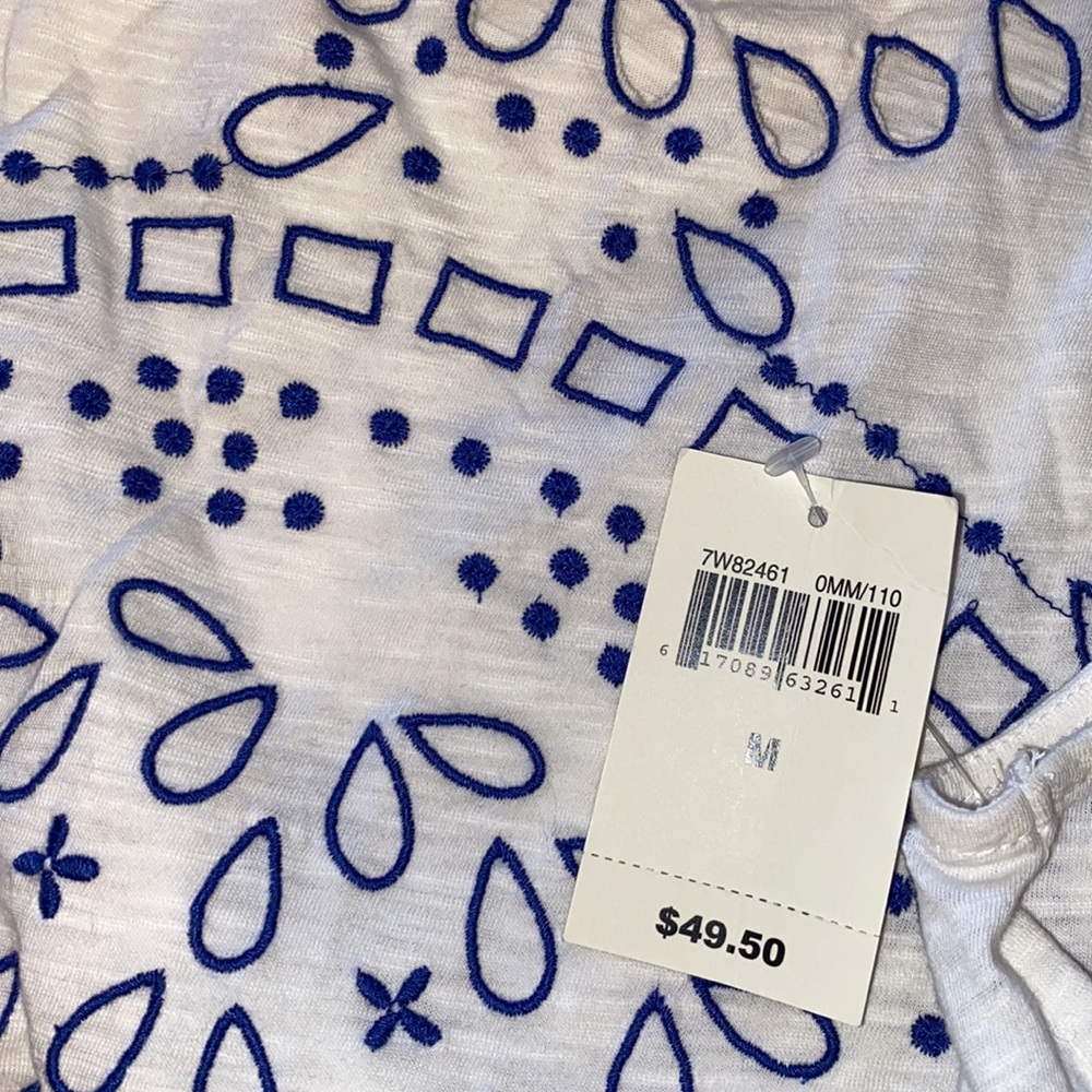 Lucky Brand cutout and embroidered geometrical tank top - Picture 4 of 7